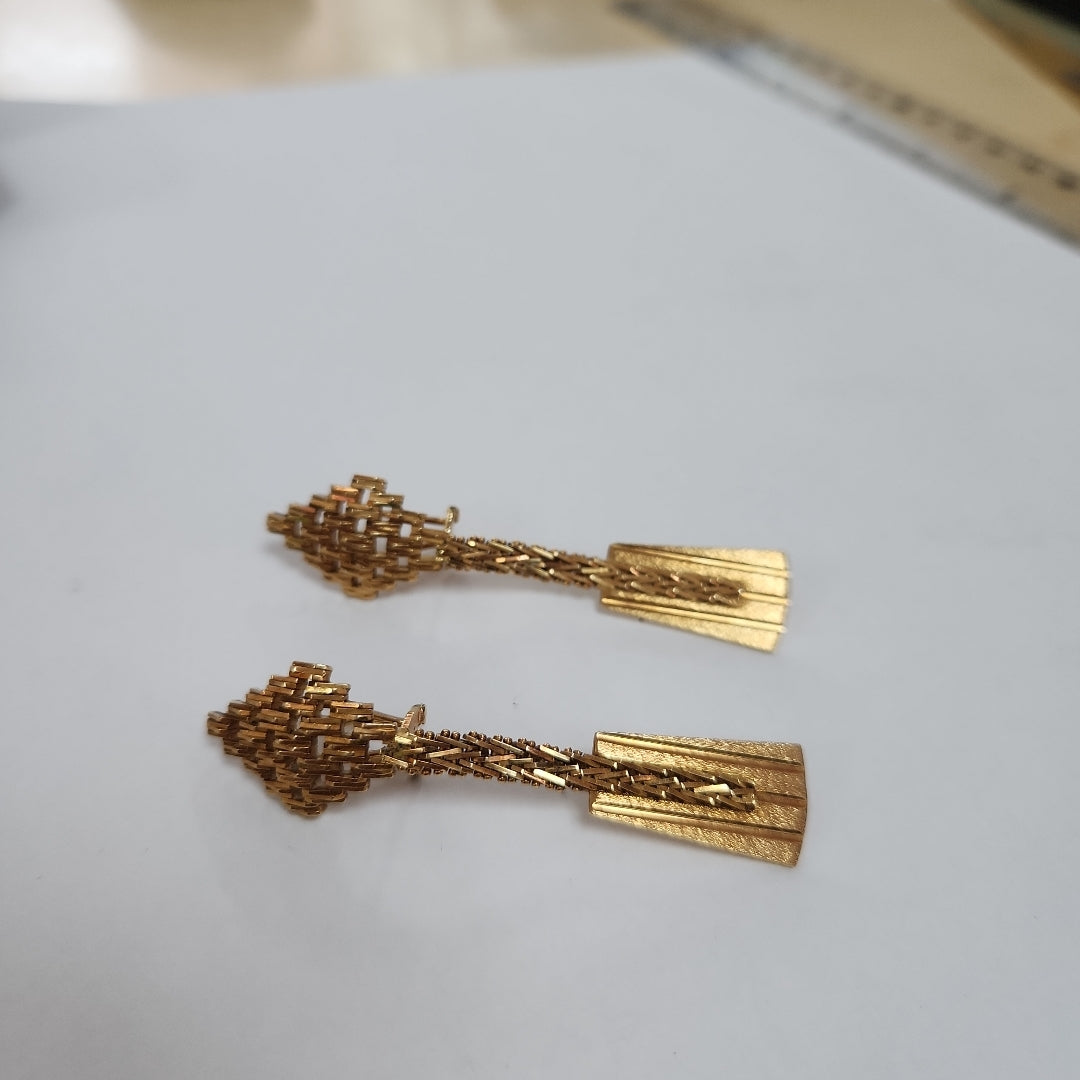 ARETES PAR ORO 16K 16,30 GRMS (SEMINUEVO)