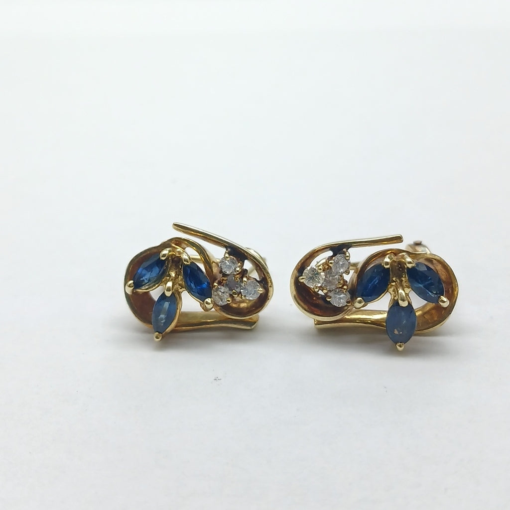 ARETES PAR ORO 14 K 6,50 GRMS (SEMINUEVO)