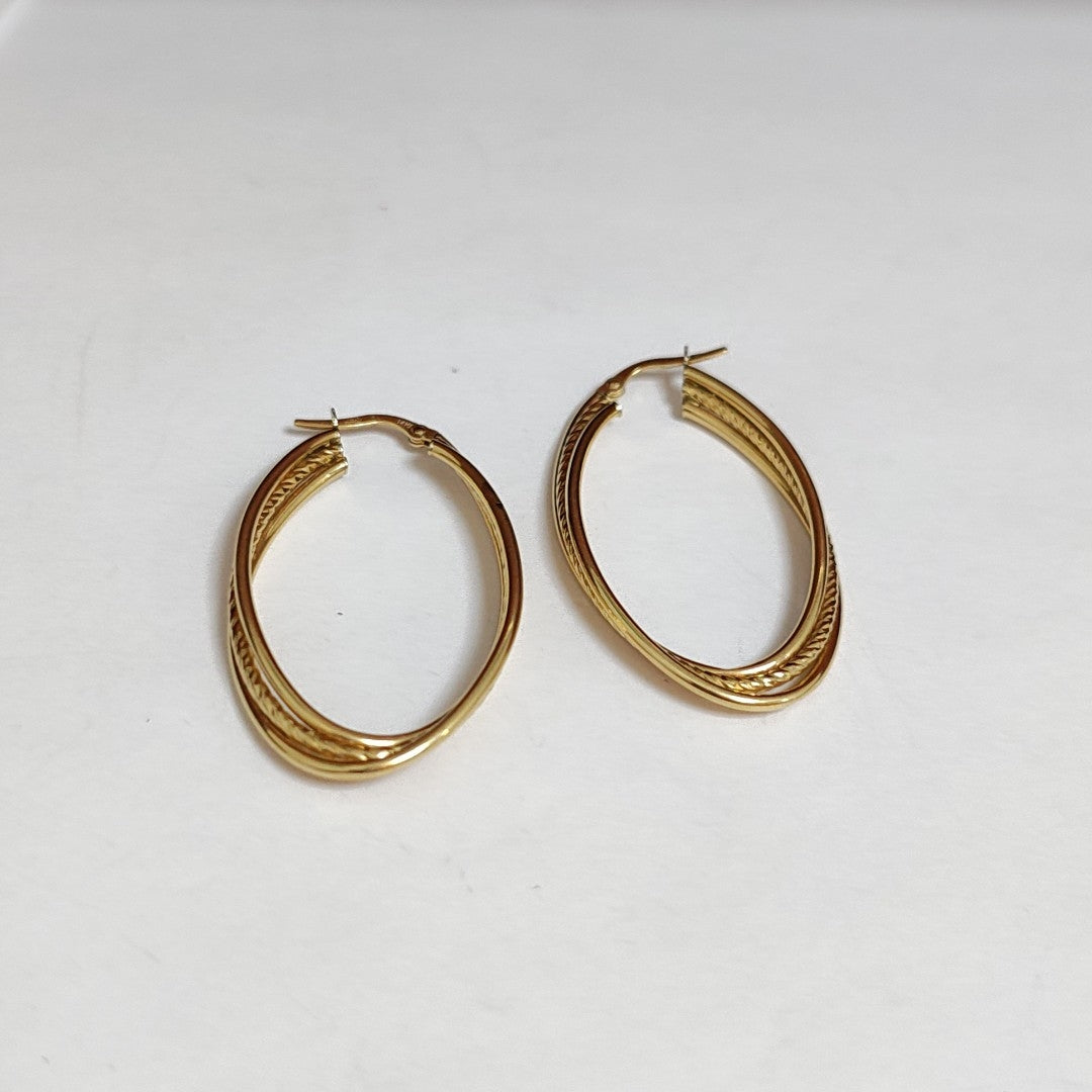 ARRACADAS PAR ORO 14 K 2,70 GRMS (SEMINUEVO)