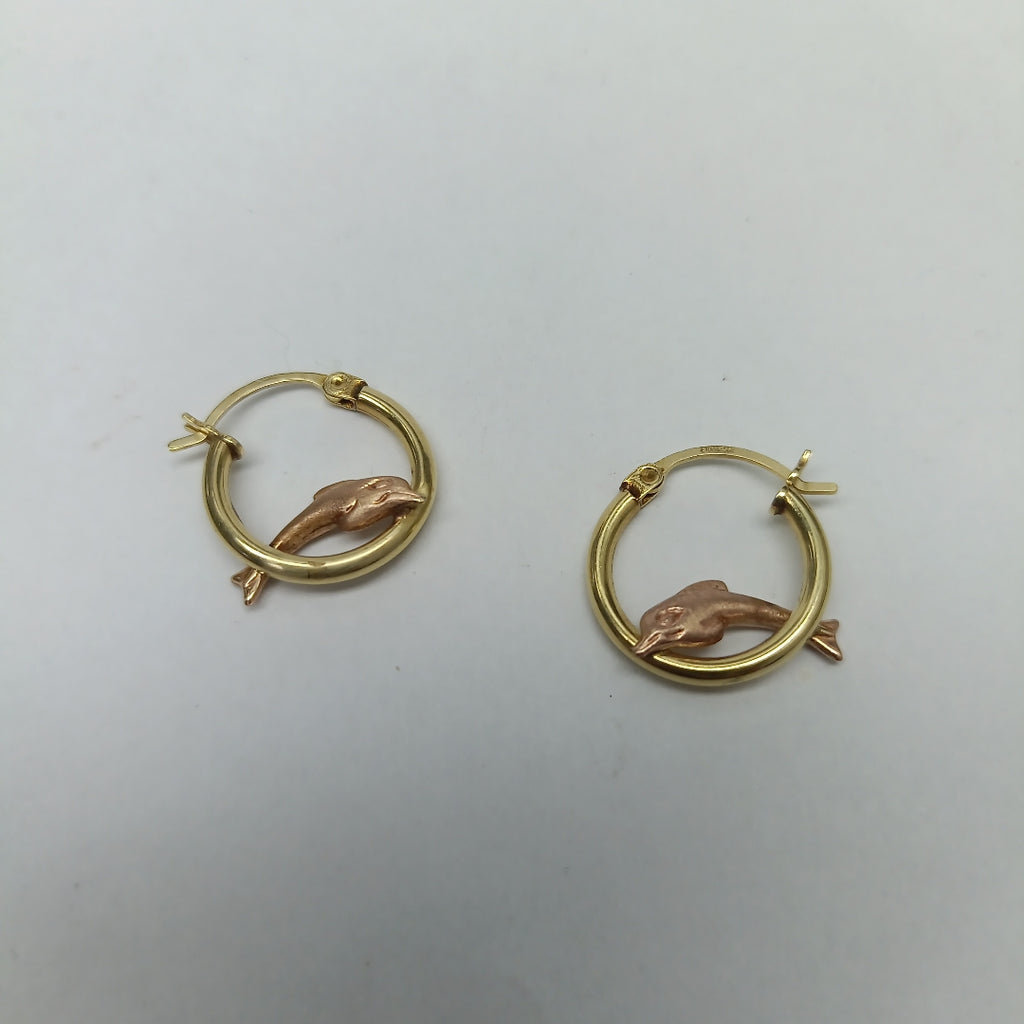 ARRACADAS PAR ORO 14 K 1.8 GRMS (SEMINUEVO)