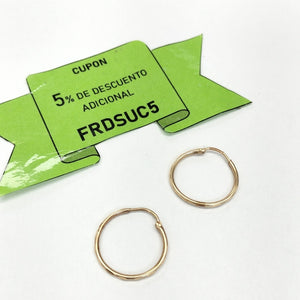 ARRACADAS PAR ORO 10 K 1 GRMS (SEMINUEVO)