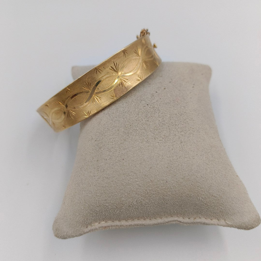 PULSERA RIGIDA ORO 18 K 23.7 GRMS (SEMINUEVO)