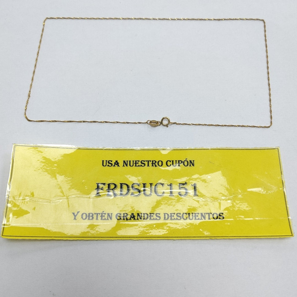 CADENA ORO 14 K 0.7 GRMS (SEMINUEVO)