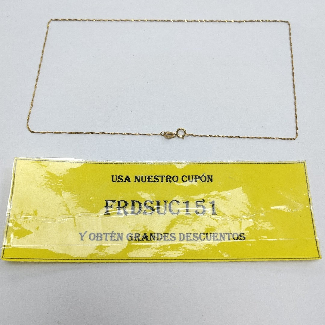 CADENA ORO 14 K 0.7 GRMS (SEMINUEVO)