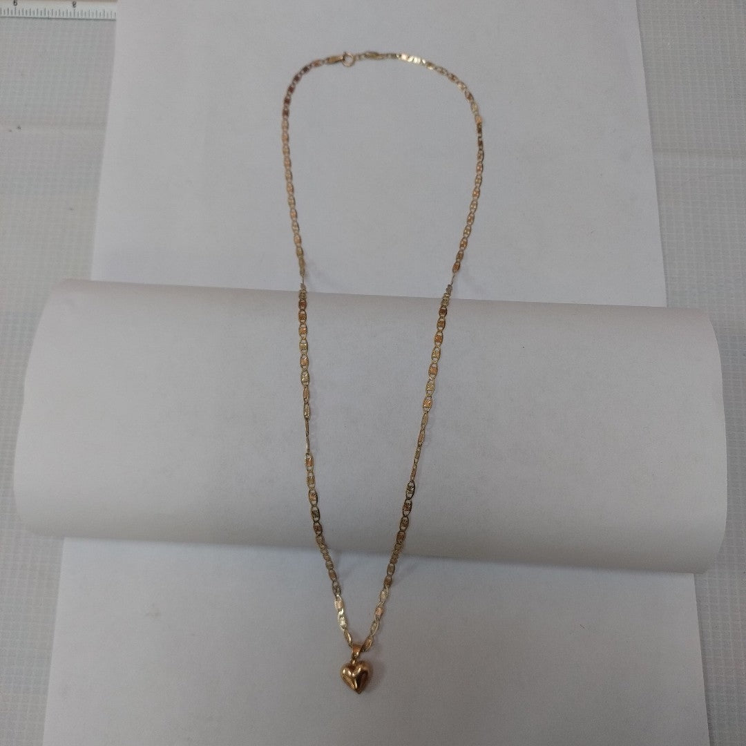 CADENA, DIJE ORO COMBINADO 10 K 5 GRMS (SEMINUEVO)