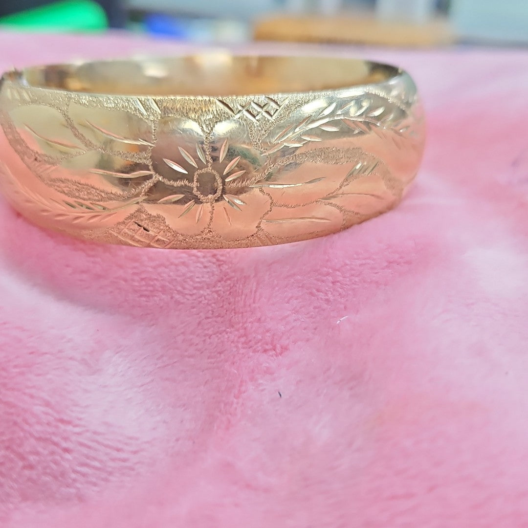 PULSERA RIGIDA ORO 14 K 29,50 GRMS (SEMINUEVO)