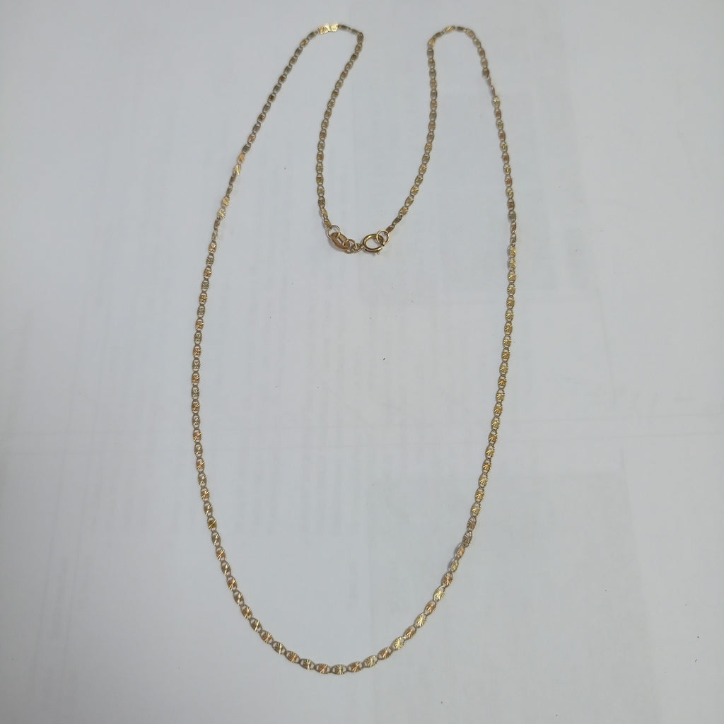 CADENA ORO COMBINADO 10 K 1,80 GRMS (SEMINUEVO)