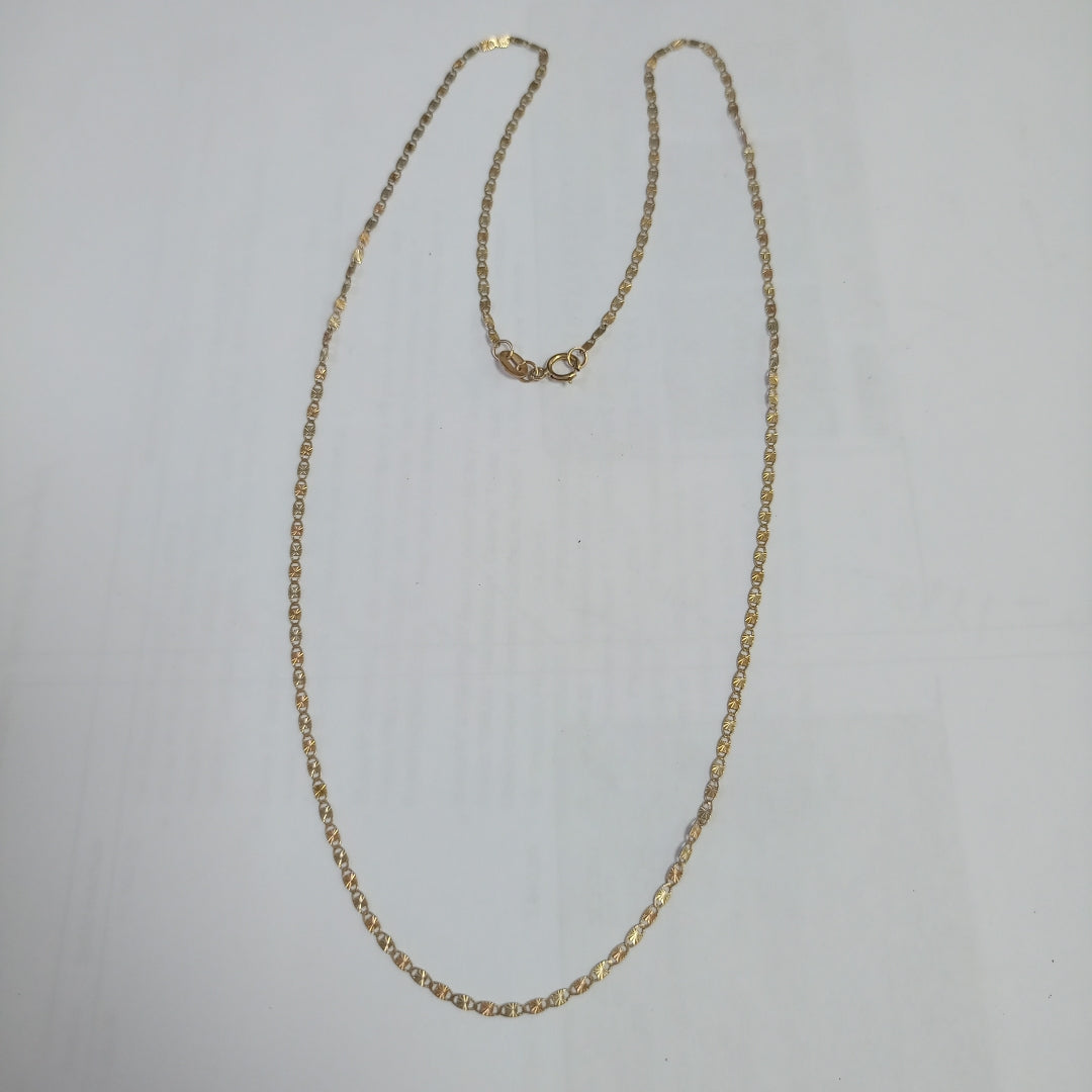 CADENA ORO COMBINADO 10 K 1,80 GRMS (SEMINUEVO)