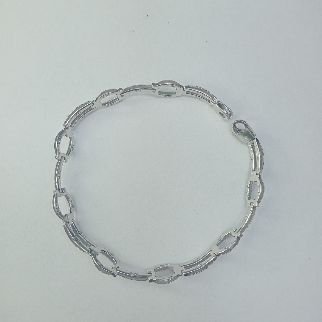 PULSERA ORO, ORO BLANCO 14 K 5.4 GRMS (SEMINUEVO)