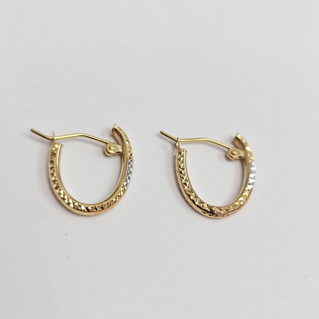 ARRACADAS PAR ORO 14 K 0,90 GRMS (SEMINUEVO)