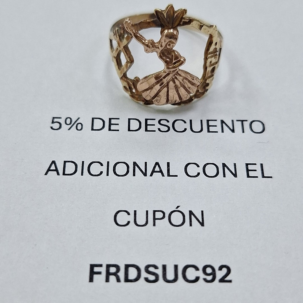 ANILLITO ORO COMBINADO 10 K 2.2 GRMS (SEMINUEVO)