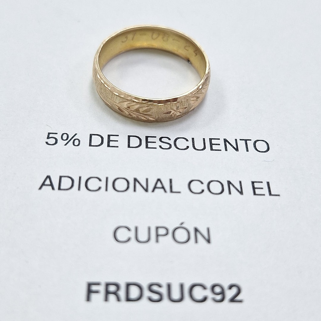 ARGOLLA ORO 10 K 2.1 GRMS (SEMINUEVO)