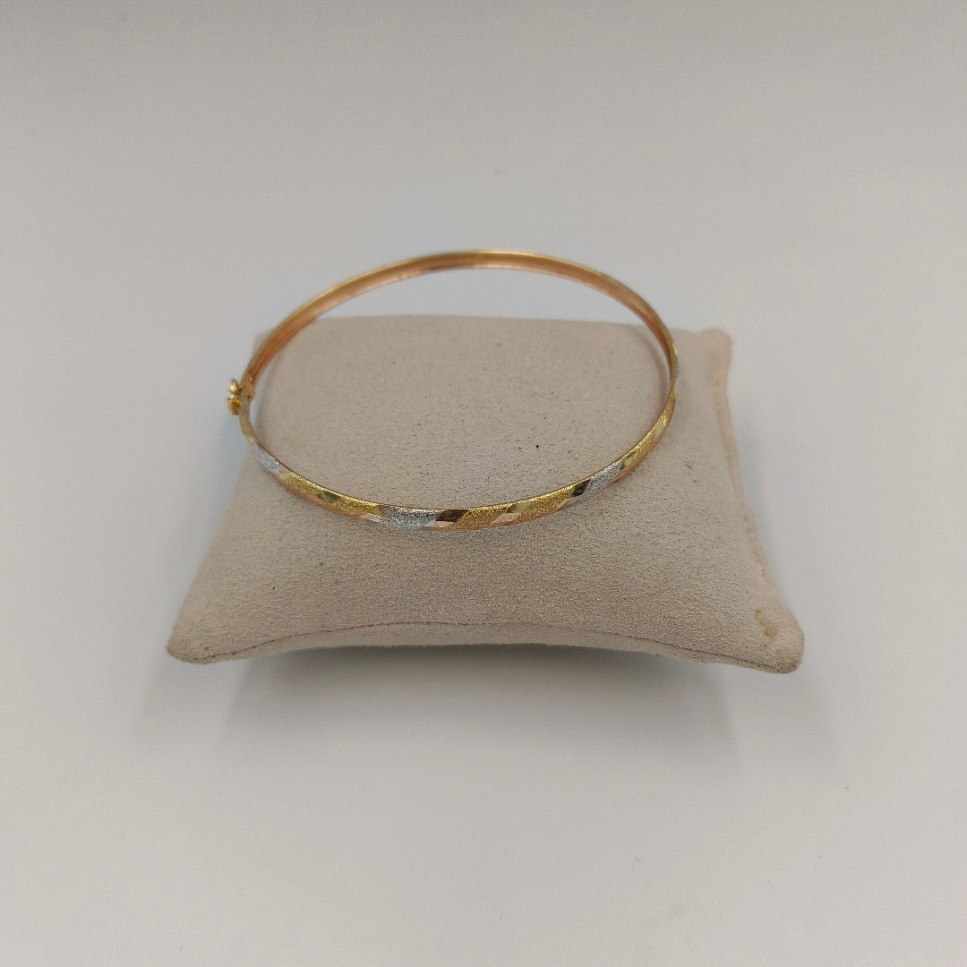 PULSERA RIGIDA ORO 14 K 4.7 GRMS (SEMINUEVO)