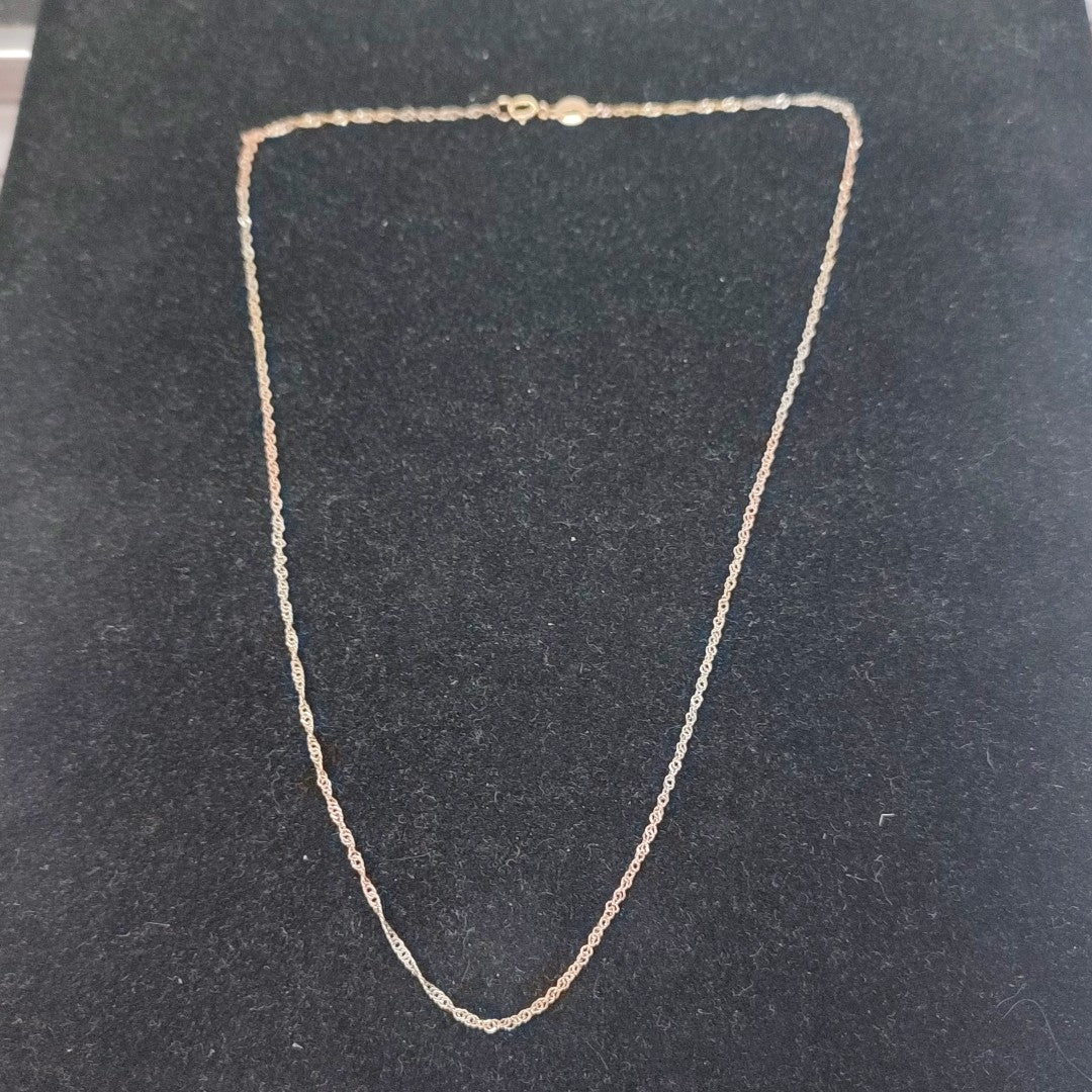 GARGANTILLA ORO, ORO COMBINADO 10 K 1.2 GRMS (SEMINUEVO)
