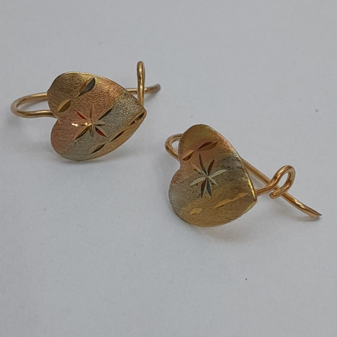 ARETES PAR ORO 10 K 0,90 GRMS (SEMINUEVO)