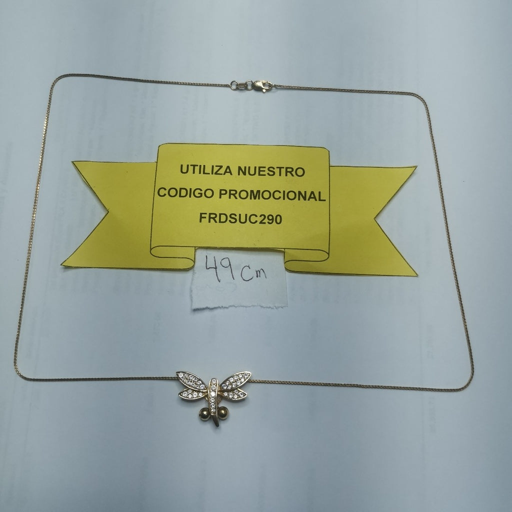 DIJE, GARGANTILLA ORO 14 K 4.6 GRMS (SEMINUEVO)