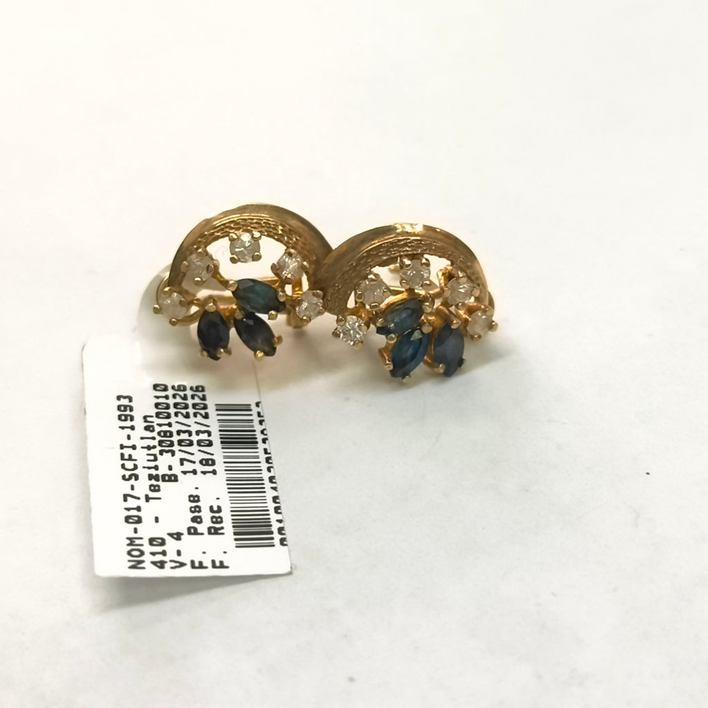 ARETES PAR ORO 8 K 4.3 GRMS (SEMINUEVO)