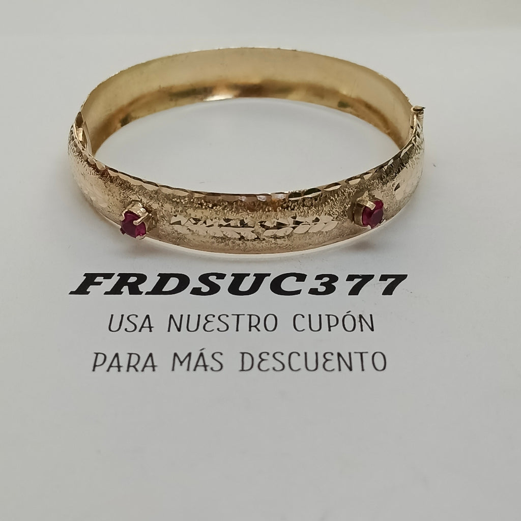 PULSERA RIGIDA ORO 10 K 12.8 GRMS (SEMINUEVO)