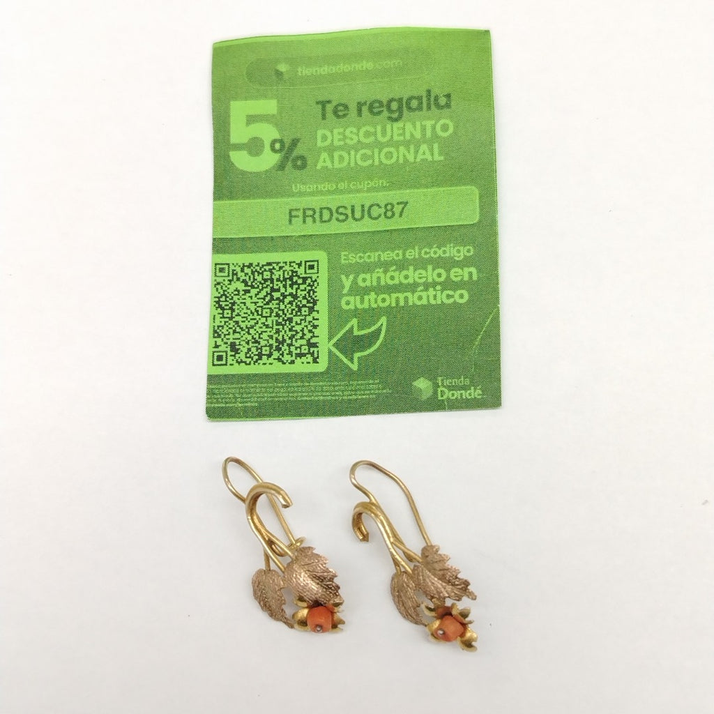 ARETES PAR ORO 10 K 2.6 GRMS (SEMINUEVO)