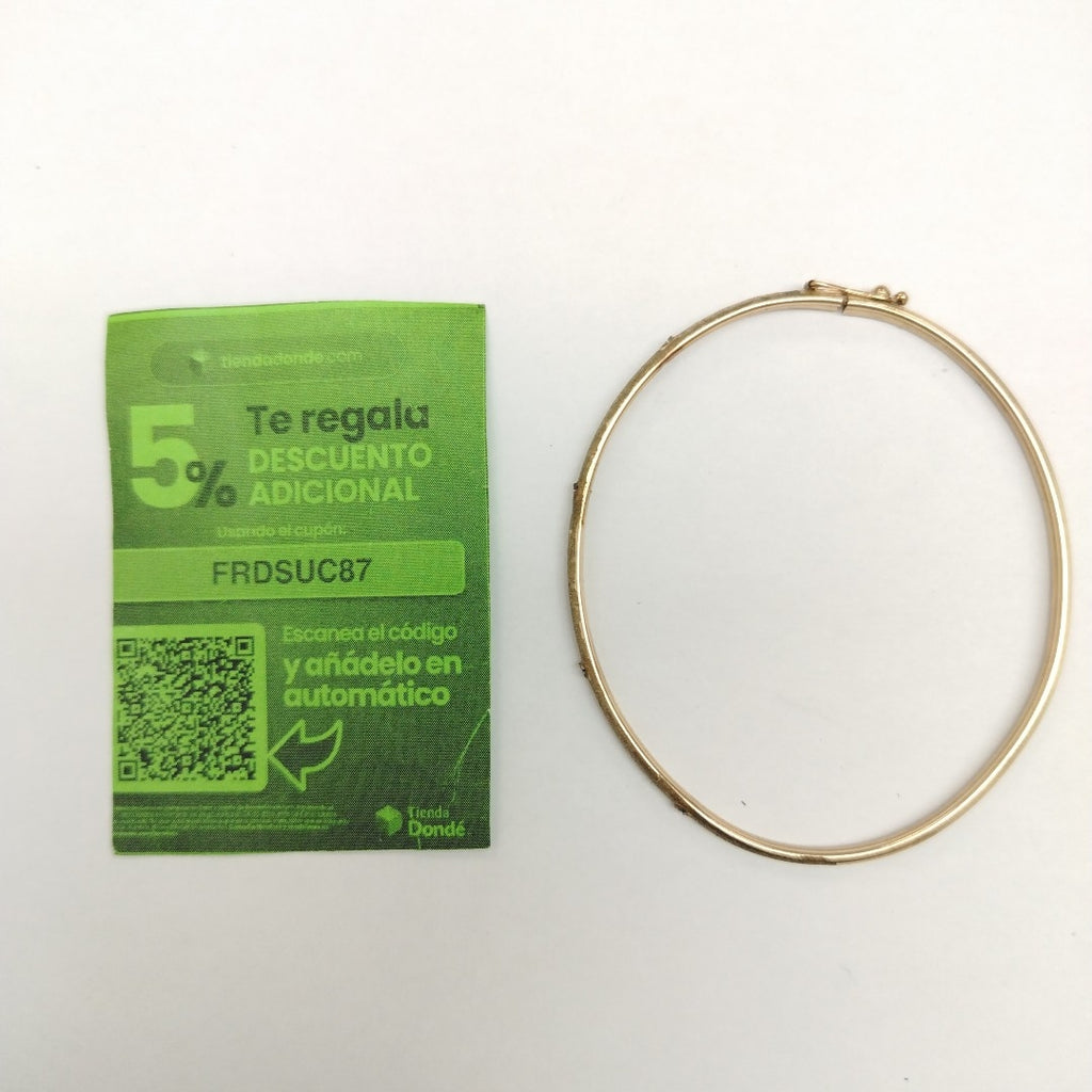 PULSERA RIGIDA ORO 10 K 3.9 GRMS (SEMINUEVO)