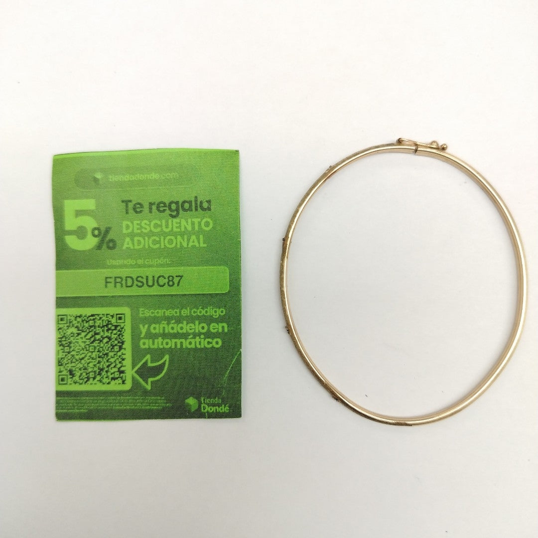PULSERA RIGIDA ORO 10 K 3.9 GRMS (SEMINUEVO)