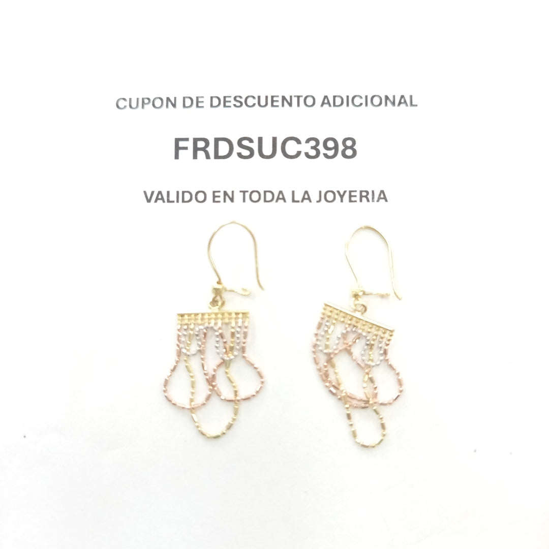 ARETES PAR ORO 10 K 2,00 GRMS (SEMINUEVO)