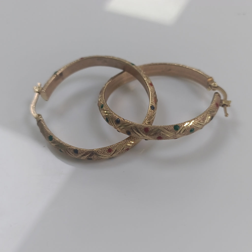 ARRACADAS PAR ORO 14 K 6.7 GRMS (SEMINUEVO)