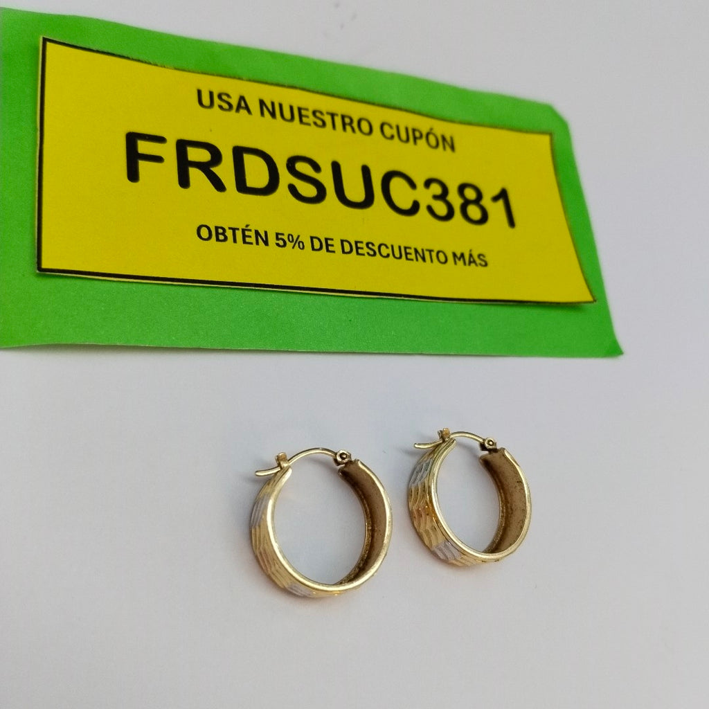 ARRACADAS PAR ORO 14 K 3,50 GRMS (SEMINUEVO)