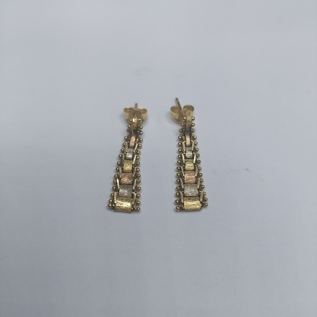 ARETES PAR ORO 14 K 2,60 GRMS (SEMINUEVO)