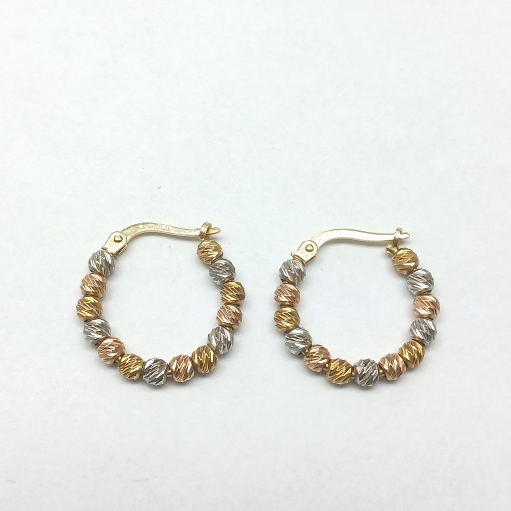 ARRACADAS PAR ORO,ORO COMBINADO 14 K 2,40 GRMS (SEMINUEVO)