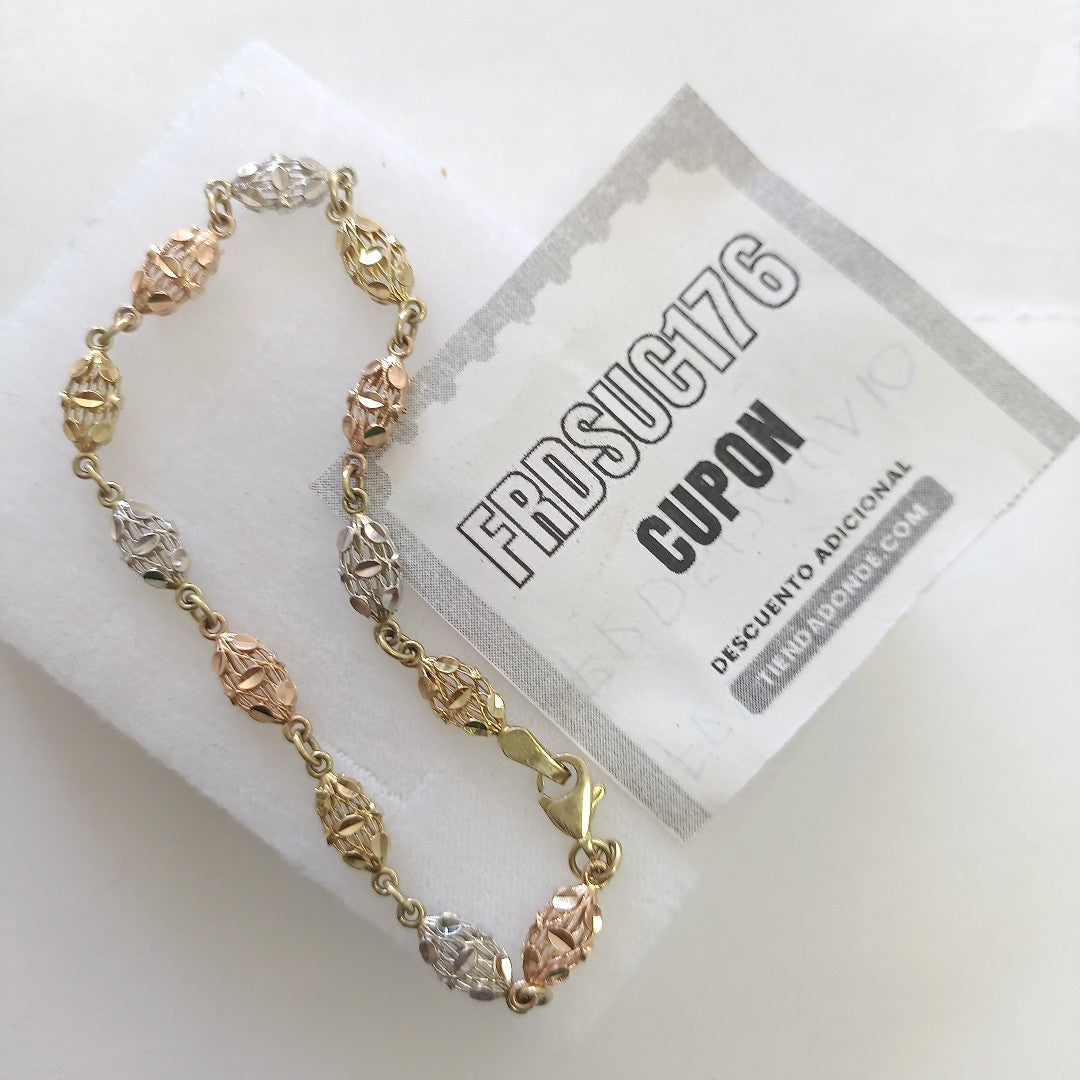 PULSERA ORO COMBINADO 10 K 4,20 GRMS (SEMINUEVO)