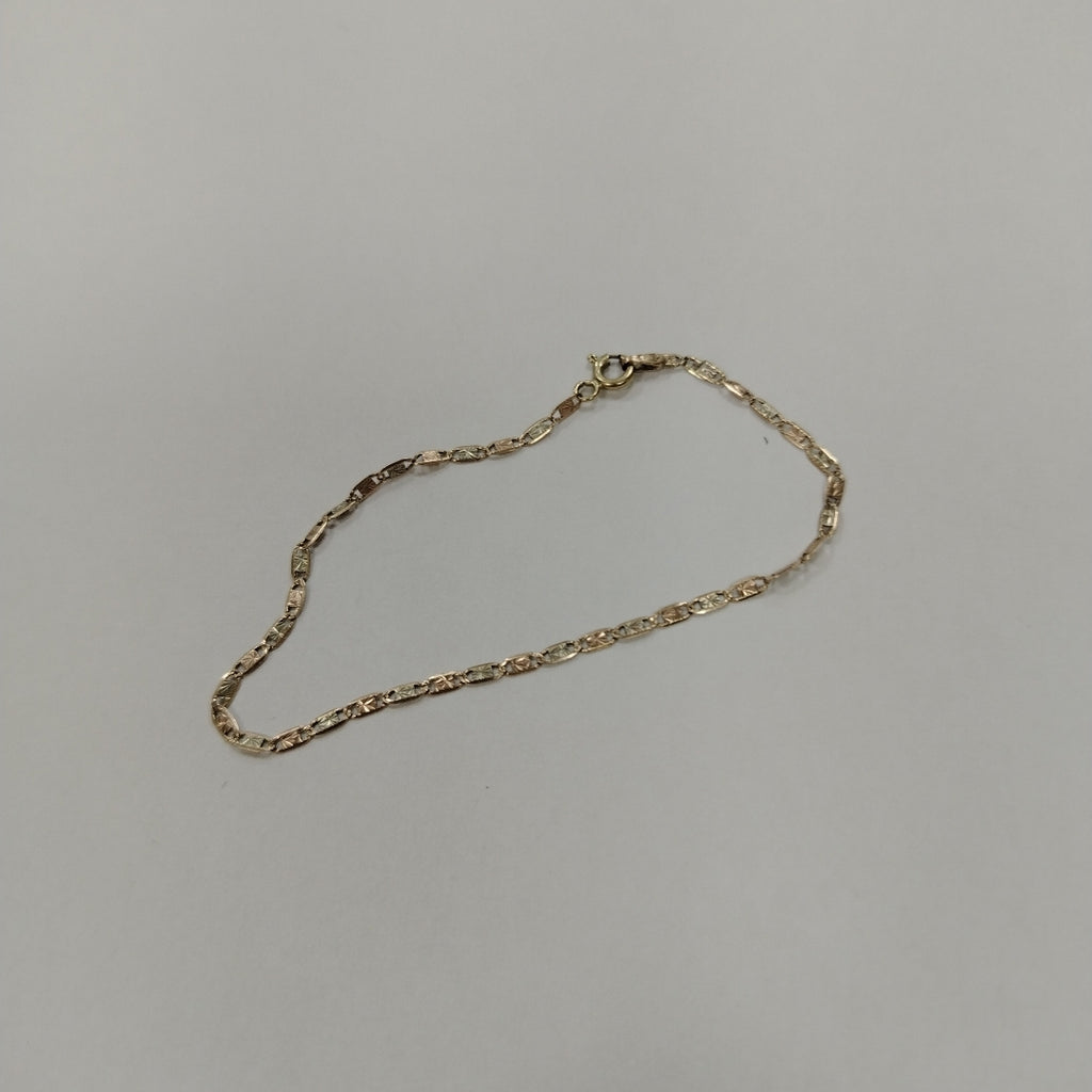 PULSERA ORO, ORO COMBINADO 10 K 1.1 GRMS (SEMINUEVO)