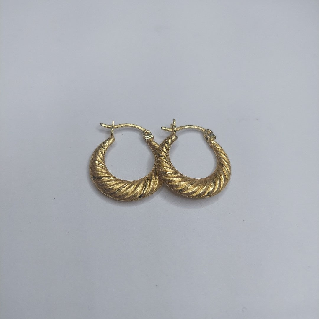 ARRACADAS PAR ORO 14 K 1,50 GRMS (SEMINUEVO)