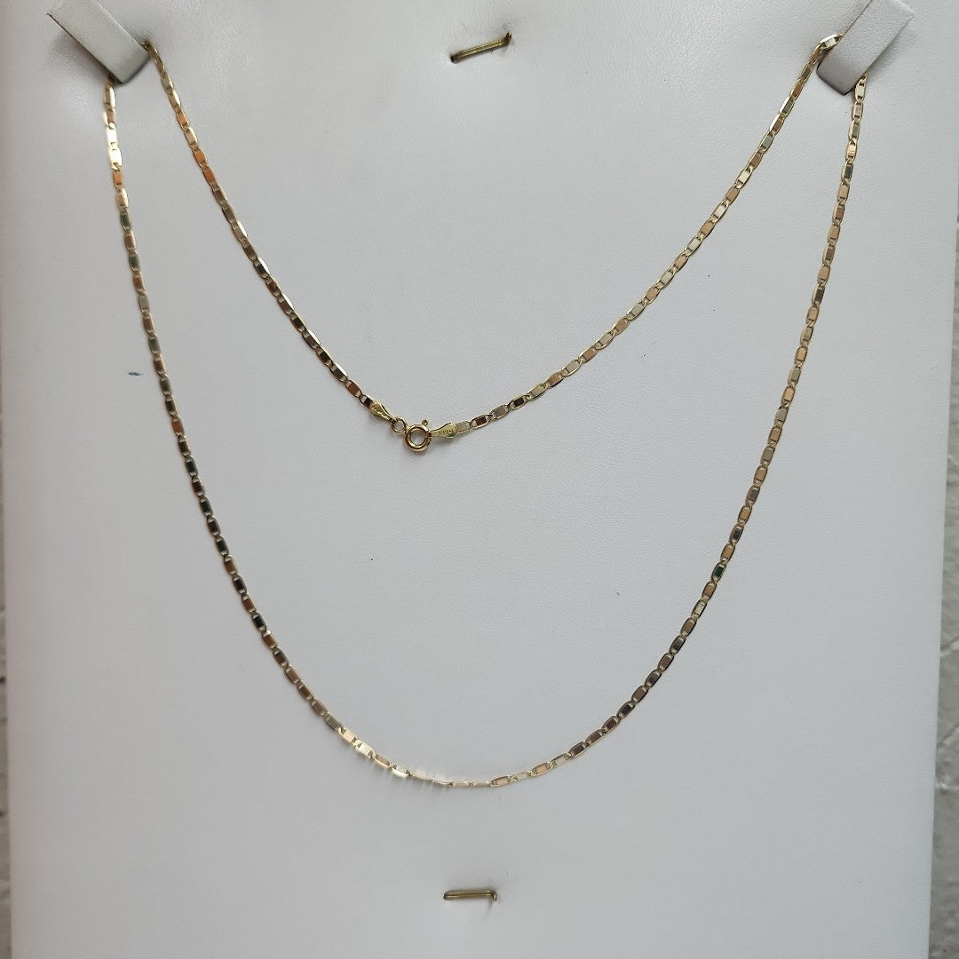 CADENA ORO COMBINADO 14 K 3 GRMS (SEMINUEVO)