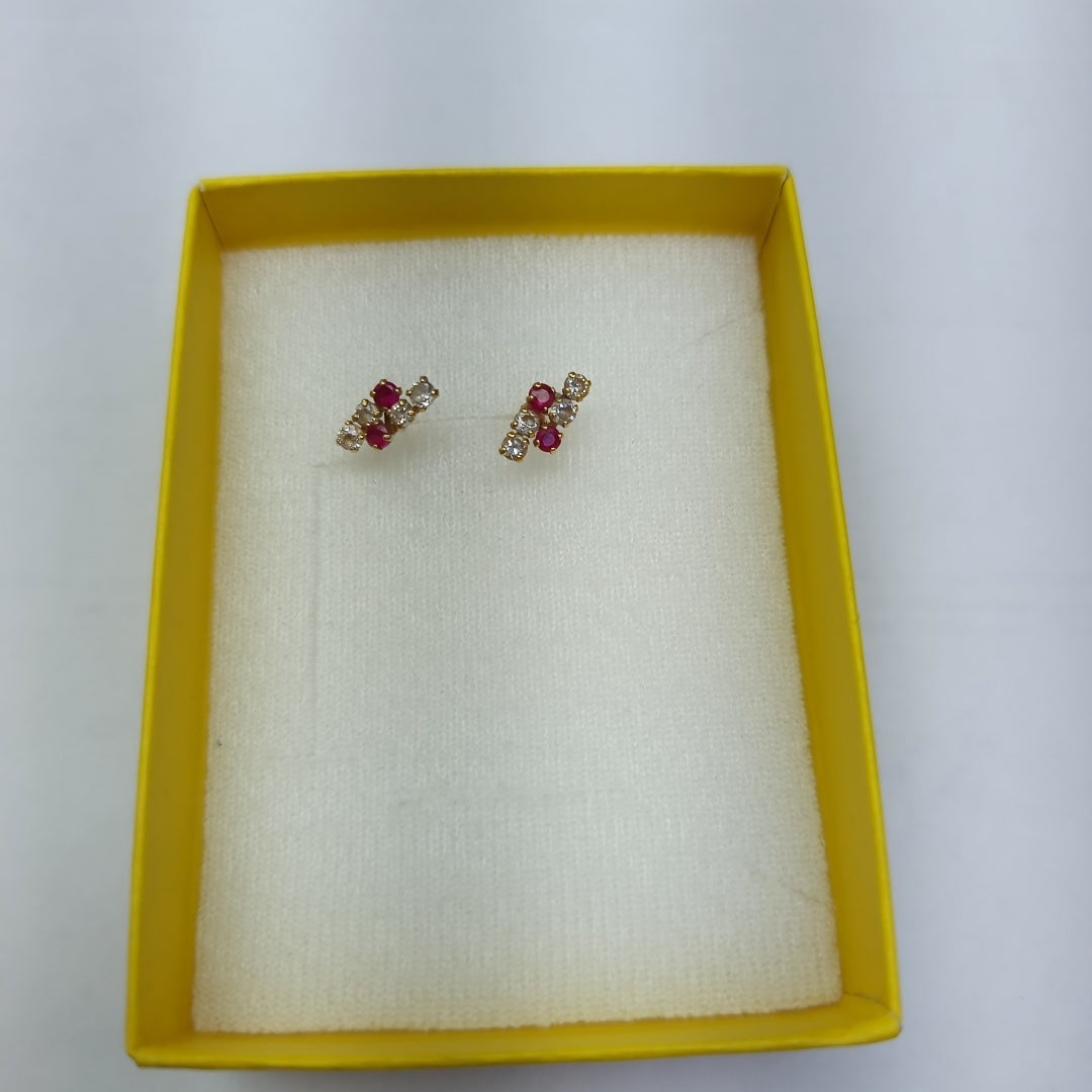 ARETES PAR, BROQUELES PAR ORO 10 K 0.9 GRMS (SEMINUEVO)