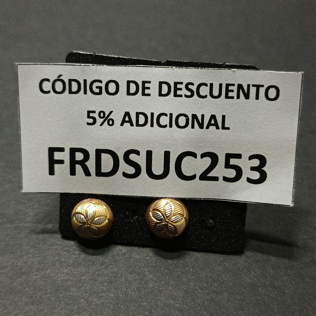 BROQUELES PAR ORO 14 K 1,50 GRMS (SEMINUEVO)