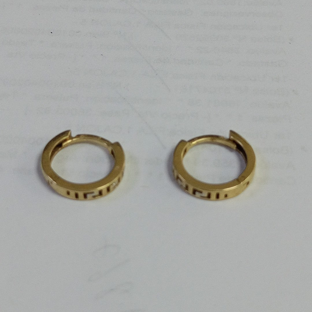 ARETES PAR ORO 10 K 2 GRMS (SEMINUEVO)