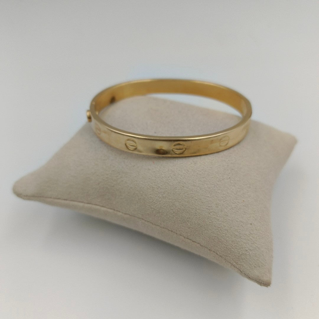 PULSERA RIGIDA ORO 14 K 12.4 GRMS (SEMINUEVO)