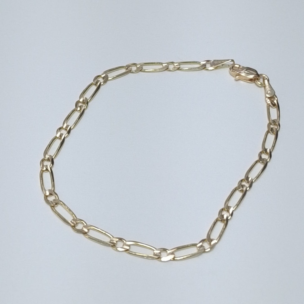 PULSERAS 1X1 ORO 14K 18 CM 2.7 GR (NUEVO)