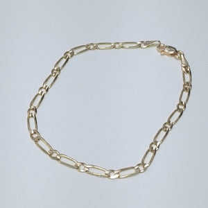 PULSERAS 1X1 ORO 14K 18 CM 2.7 GR (NUEVO)