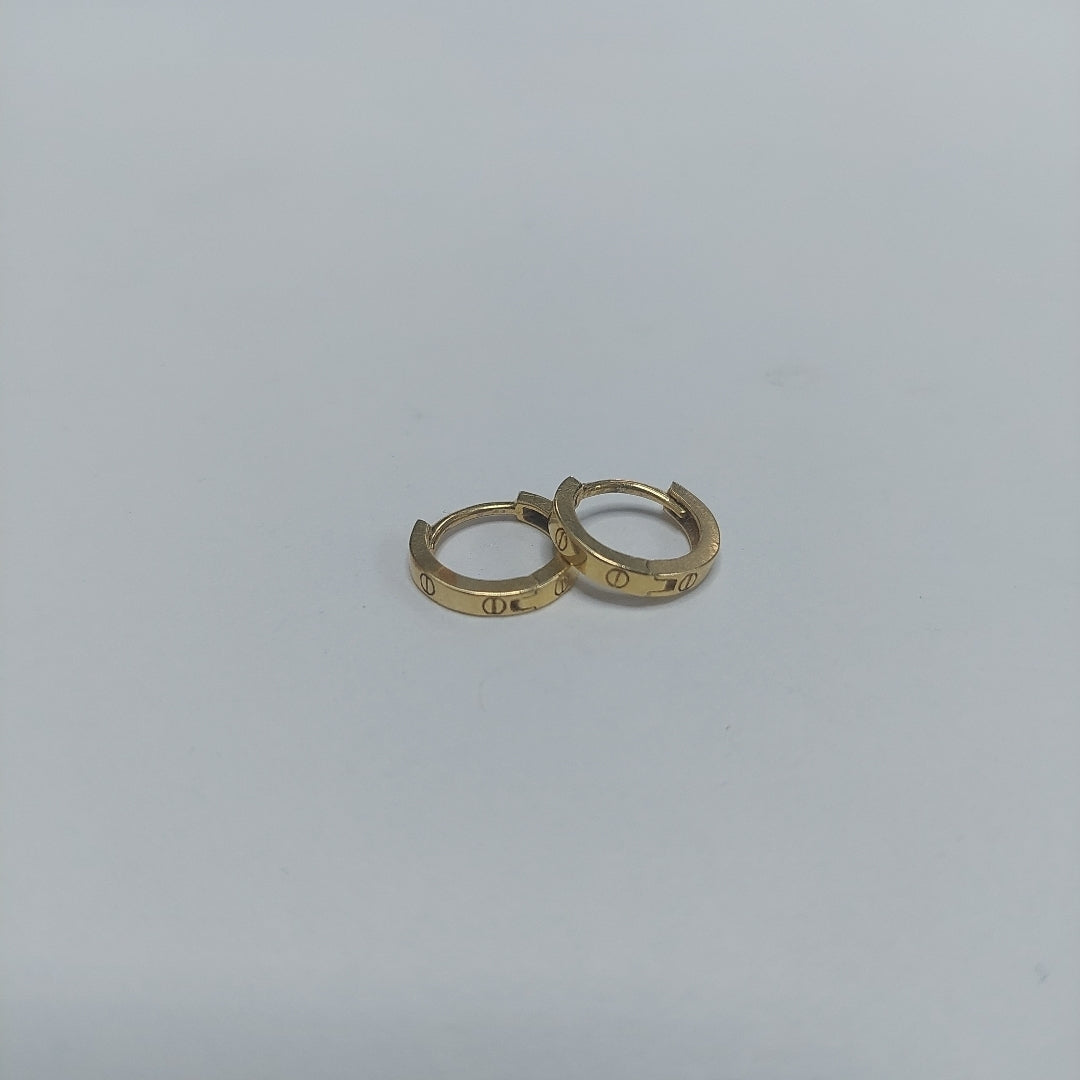 ARRACADAS PAR ORO 14 K 1.1 GRMS (SEMINUEVO)