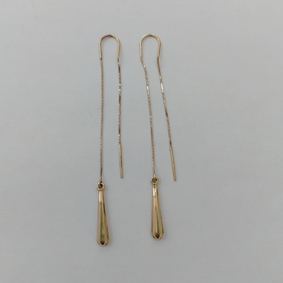 ARETES PAR ORO 14 K 1.6 GRMS (SEMINUEVO)
