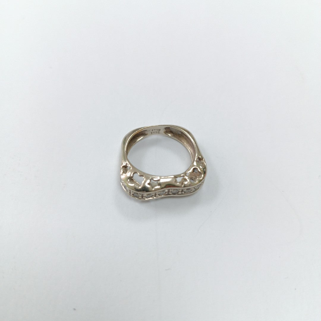 ANILLO ORO BLANCO 14 K 5 GRMS (SEMINUEVO)