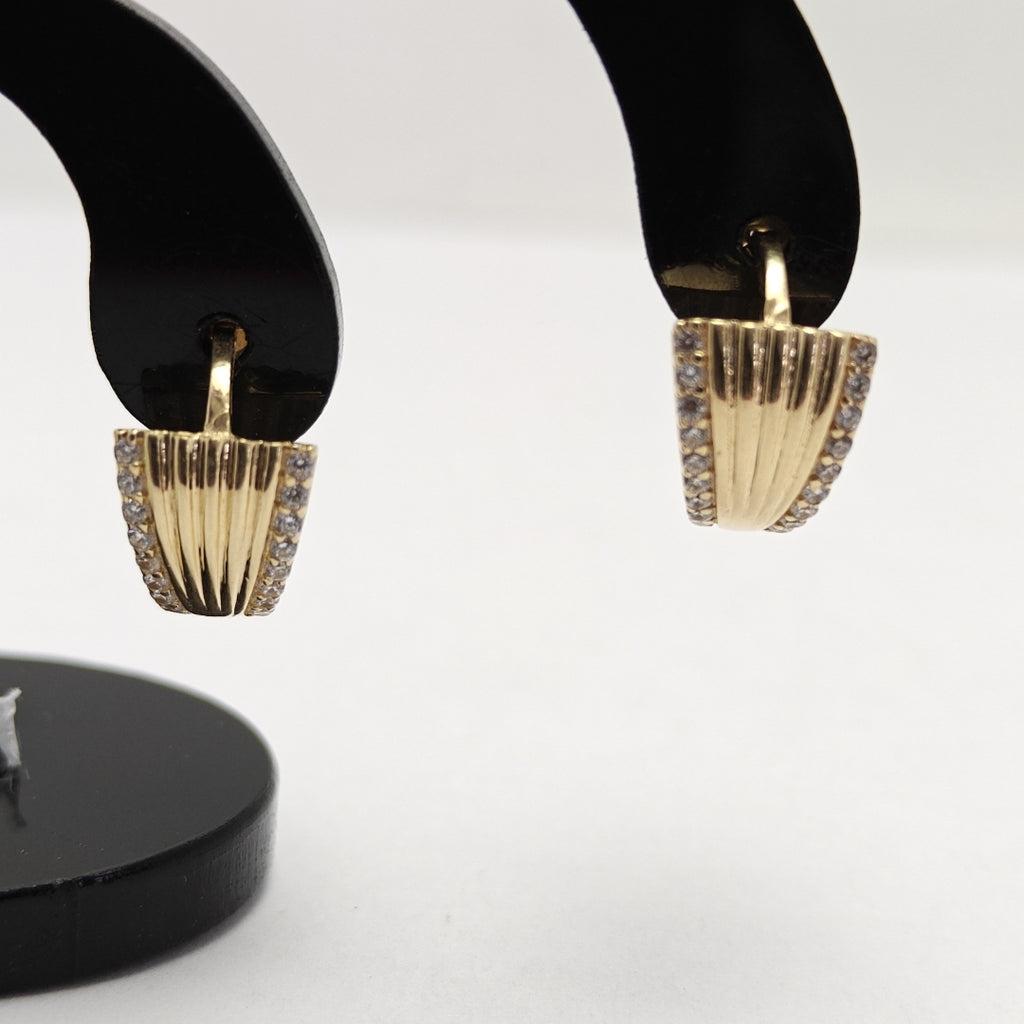 ARRACADAS PAR ORO 14 K 2.8 GRMS (SEMINUEVO)