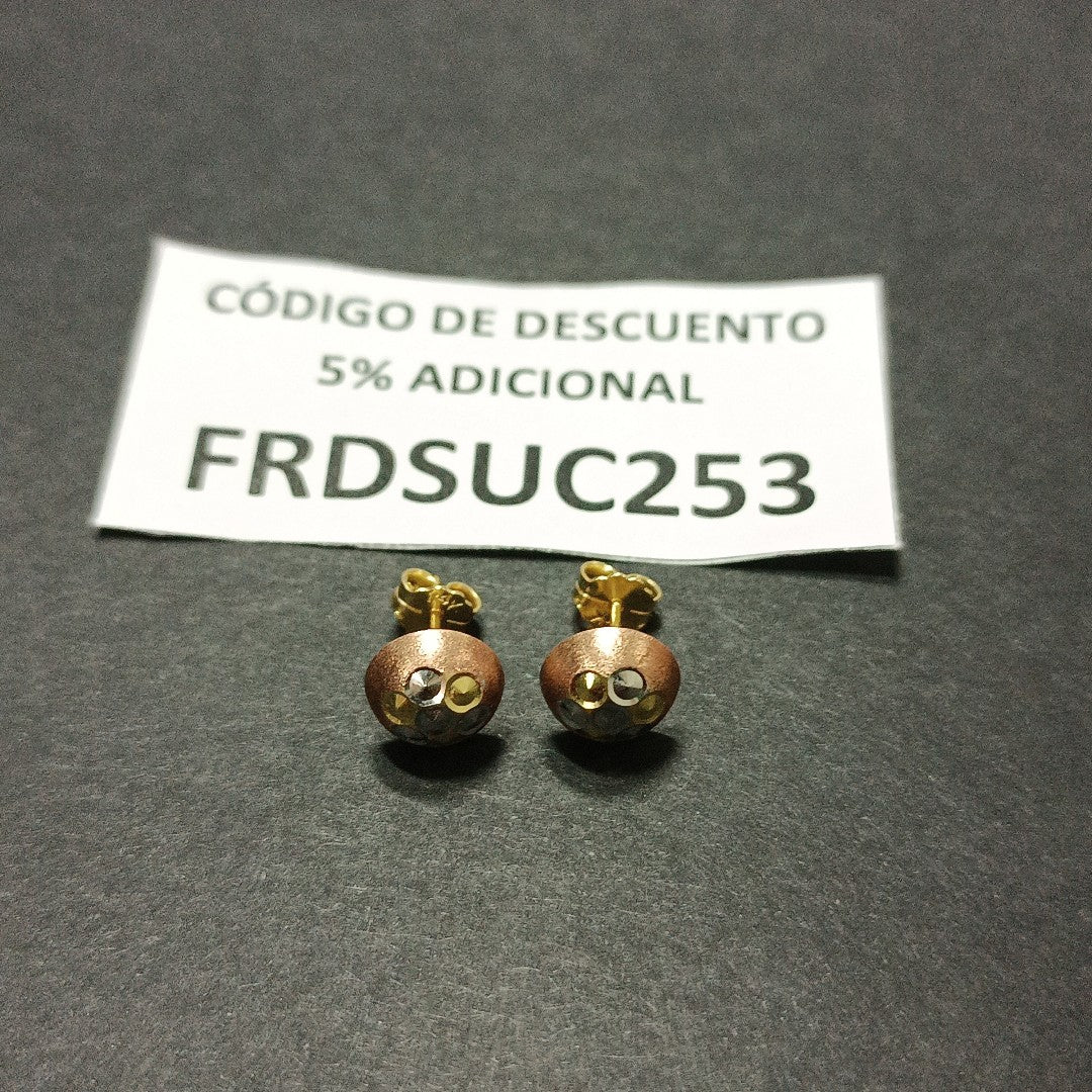 BROQUELES PAR ORO 10 K 1,50 GRMS (SEMINUEVO)