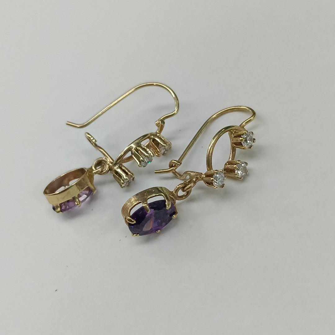 ARETES PAR ORO 10 K 2.1 GRMS (SEMINUEVO)