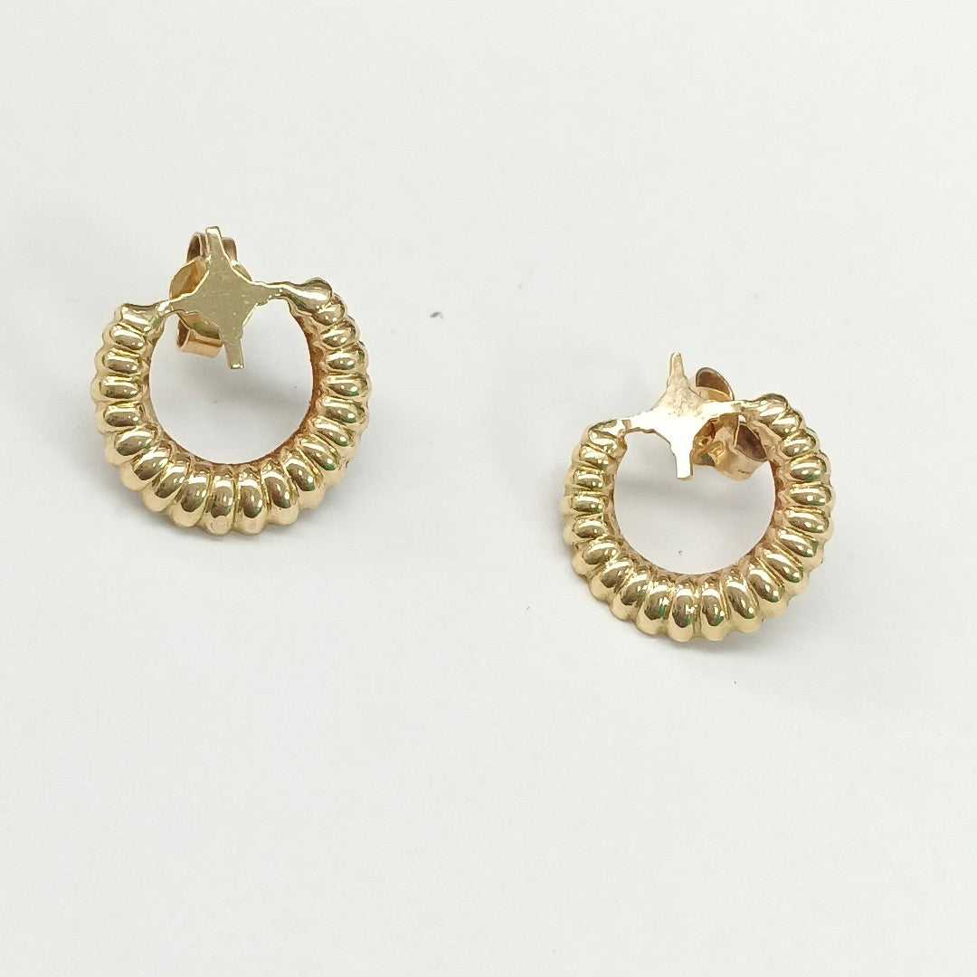 ARETES PAR ORO 14 K 1.3 GRMS (SEMINUEVO)