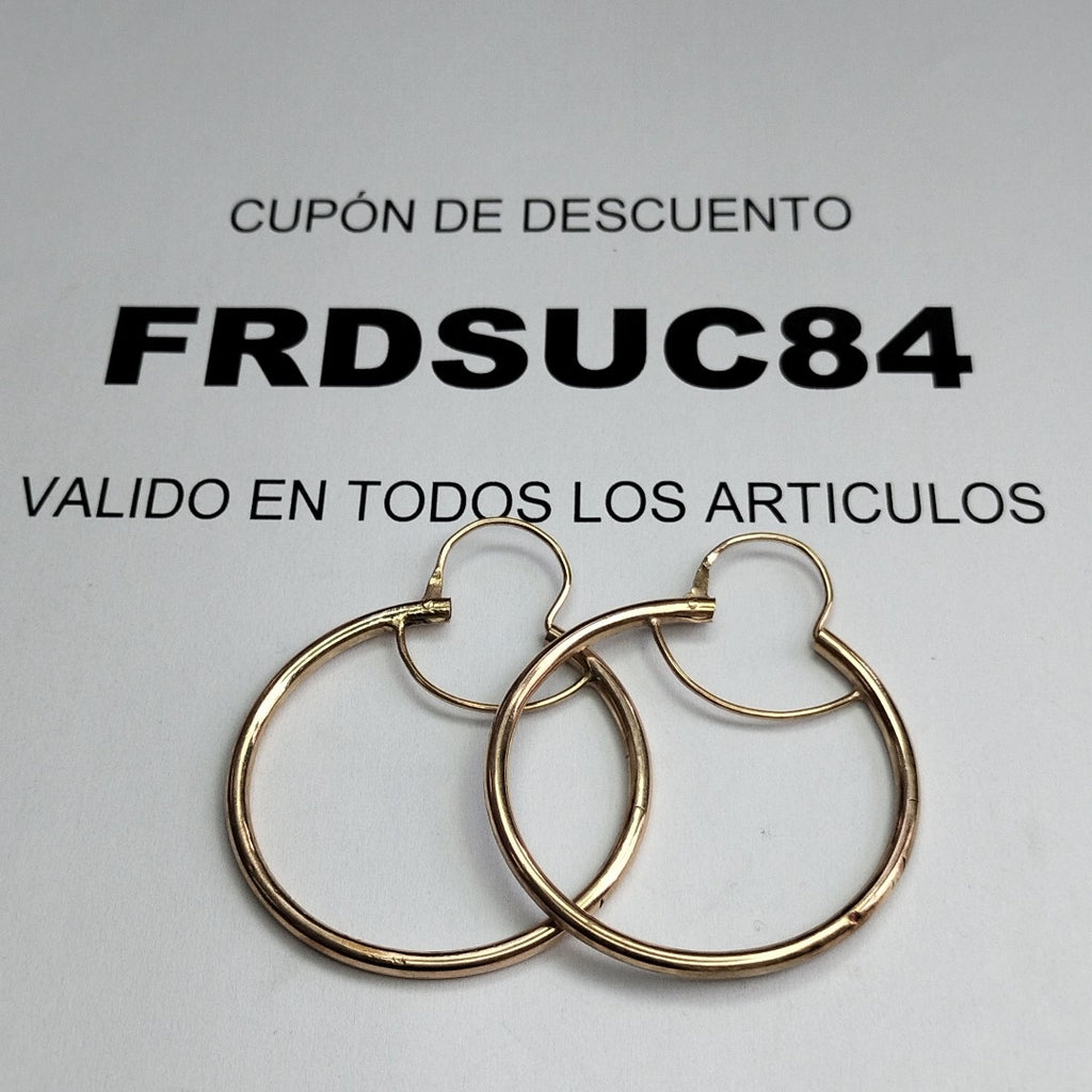ARRACADAS PAR ORO 8 K 6 GRMS (SEMINUEVO)