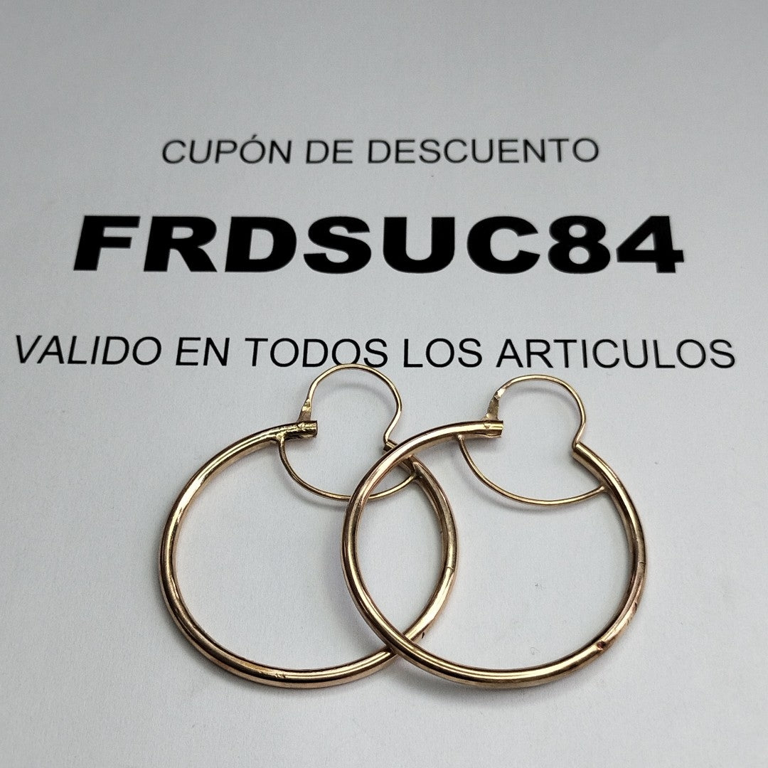 ARRACADAS PAR ORO 8 K 6 GRMS (SEMINUEVO)