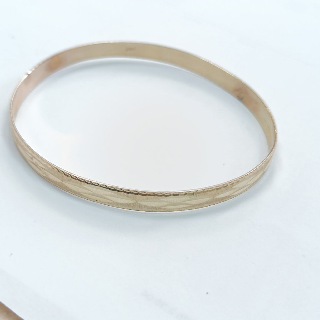 PULSERA RIGIDA ORO 14 K 8,00 GRMS (SEMINUEVO)